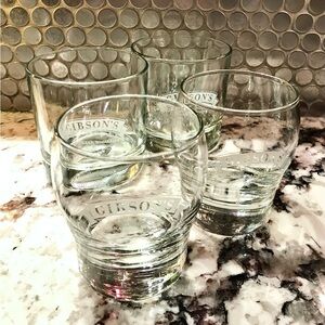 Gibson’s Whisky Glasses x4